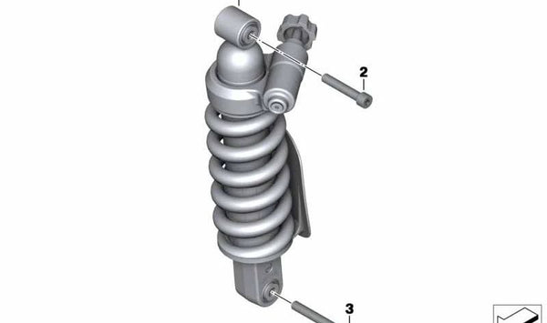 Tornillo ISA M10X1.25X55 OEM 33537692184 para motos BMW R nineT, R 1200 S, HP2 Sport. Original BMW Motorrad.