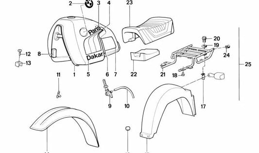 Portaequipajes para varios modelos/series de BMW (OEM 46541453838). Original BMW.