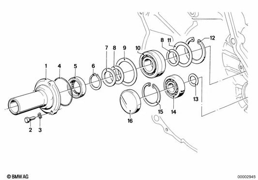 Separador BMW E21, E30, E12, E28 (OEM 23111204584). BMW original.