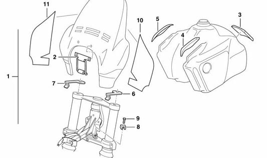Soporte derecho para BMW (OEM 31422315514). Original BMW