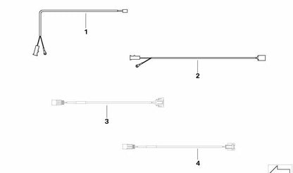 Mazo de cables adicional OEM 12427530357 para servobomba en MINI R52, R53, Cooper S, JCW GP. Original MINI.