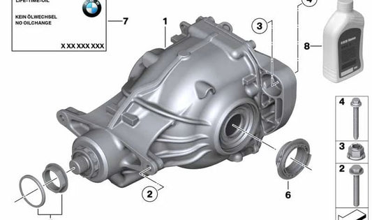 Diferencial trasero OEM 33109454766 para BMW G12. Original BMW.
