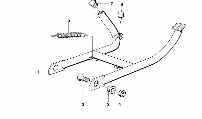 **Pata de cabra central OEM 46521457833 para BMW R850GS, R1100GS, R1150GS. Original BMW.**