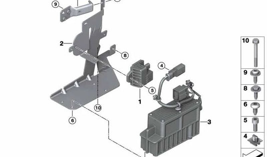 Réfonce du moteur électrique pour la série BMW 1 F40, série 2 F44, F45N, F46N, X1 F48, F48N, X2 F39, Mini F54, F60 (OEM 12218597047). BMW d'origine