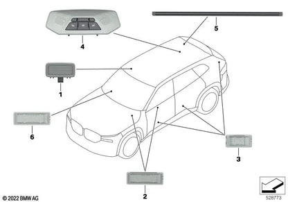 LED module for BMW F34, G32, G09 (OEM 63319308996). Genuine BMW