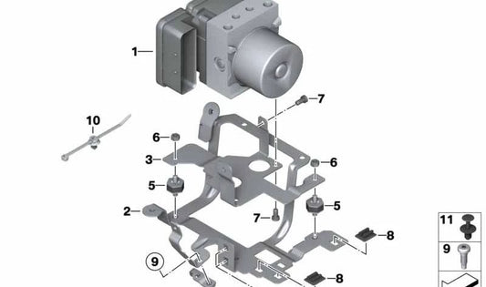 Portador traseiro OEM 34517714616 Para motocicletas BMW K1300S, K1300R. BMW Motorrad original.