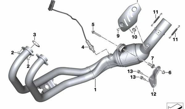 Soporte OEM 18117718395 para BMW F800GT, F800R. Original BMW Motorrad.