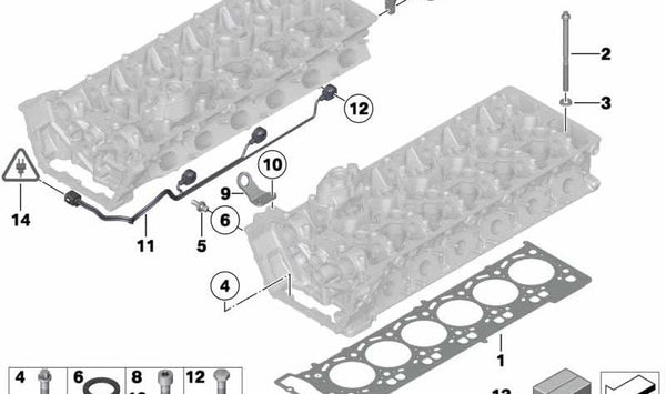 Sensor de detonación OEM 13627591662 para BMW F01, F02, F10, F11, F12, F13, F18, F25, F26, F30, F31, F34, F35, F80, E70, E71, E72. Original BMW.