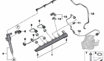 Válvula reguladora de presión OEM 13537805734 para BMW E81, E82, E87, E88, F20, F21, F22, E90, E91, E92, E93, F30, F31, F34, F36, E60, E61, E63, E64, E65, E66, E84, E83, E70, E71. Original BMW.