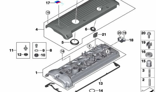 Lambda Connector Support for BMW Z4 E85, E86 (OEM 12527836608). Genuine BMW
