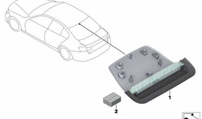 Third OEM brake light 63257259877 for BMW F30, F80. Original BMW.