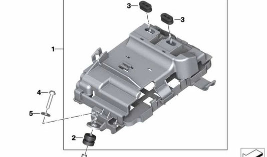 Goma de desacoplamiento OEM 13617717847 para BMW Motorrad S 1000 R, S 1000 RR, M 1000 RR, M 1000 R. Original BMW Motorrad.