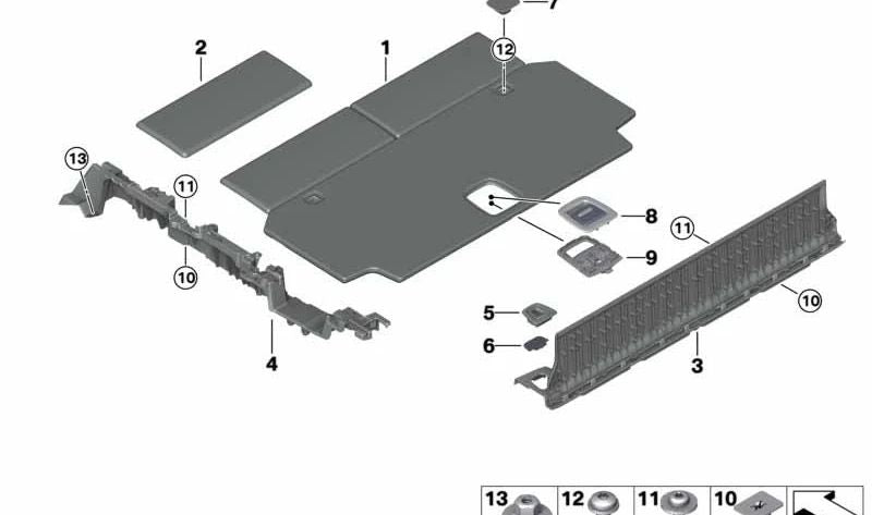 Cargo Protector for BMW G07 X7 (OEM 51477484085). Genuine BMW.