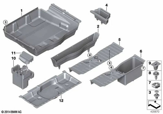 Battery Cover for BMW X6 F16, F86 (OEM 51477314710). Original BMW.