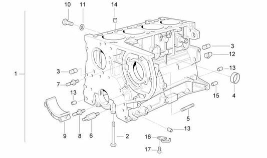 OEM -Gefangenenschraube 0712900480 für BMW E36, E34, E39, E38. Original BMW.