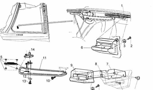 Soporte muelle de presión OEM 54310006363 para BMW E30. Original BMW.