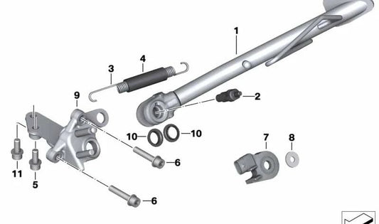 Tornillo ISA OEM 07129909297 para BMW Motorrad K1, K100, K100RS, K100RT, K1100LT, K1100RS, K75, K75C, K75RT, K75S, R100, R100GS, R100R, R100RS, R100RT, R80, R80GS, R80RT. Original BMW Motorrad.