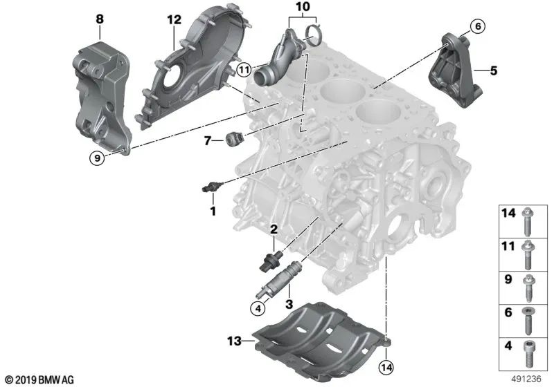 Kältemittel Mund für BMW I12, I12N, I15 (OEM 11118603190). Original BMW.