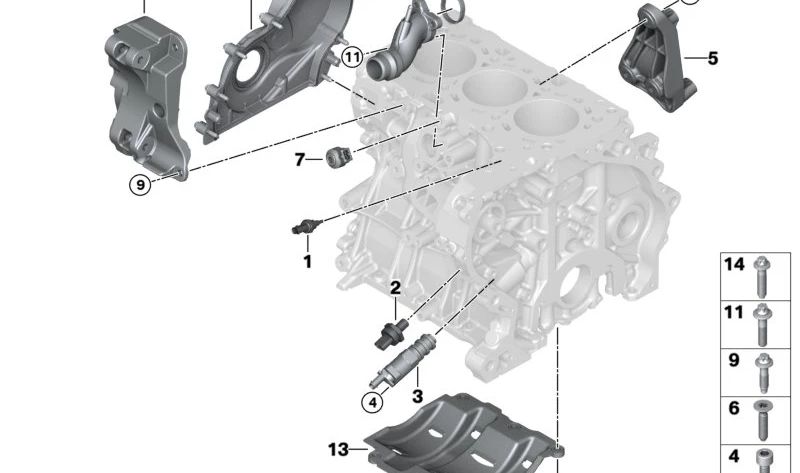 Séparateur d'huile OEM 11137634187 pour BMW F45, F46, F48, F39, I12, I15 et Mini F55, F56, F57, F54, F60. BMW et mini d'origine.