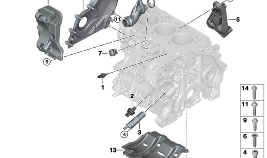 Séparateur d'huile OEM 11137634187 pour BMW F45, F46, F48, F39, I12, I15 et Mini F55, F56, F57, F54, F60. BMW et mini d'origine.