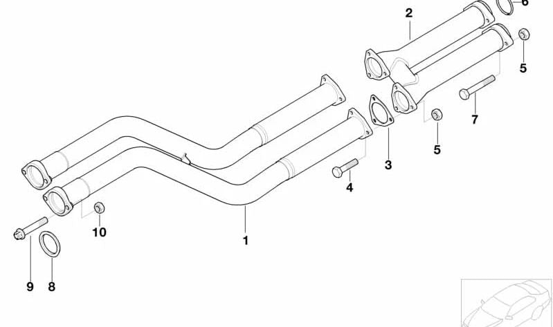 FLAT BOARD OME OEM 18307830674 FOR BMW E36, E46, Z3, E85, E86. Original BMW.