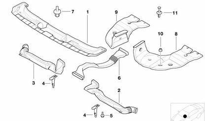 Grapa de expansión OEM 51118108145 para BMW E36, E39, E31, E53, Z3. Original BMW.