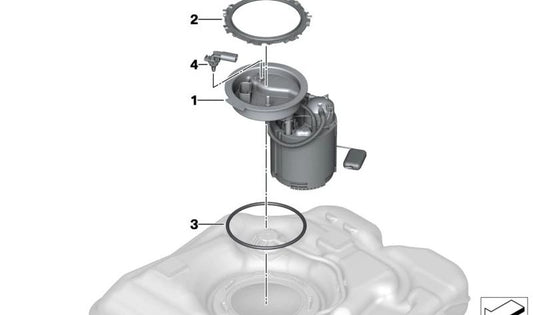 O -Ring für BMW 1 F52 -Serie, Serie 2 F45, F46, X1 F48, X2 F39 (OEM 07147372818). Original BMW