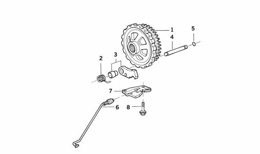 Connecting rod for BMW 5 Series E34, E39, 7 Series E32, E38, 8 Series E31 (OEM 24531421162). Genuine BMW