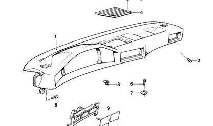 OEM switch support 51451879533 for BMW 5 E28 Series (all compatible models). Original BMW piece.