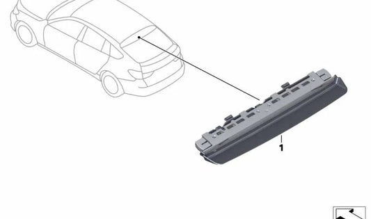 Troisième feu de freinage OEM 63257236012 pour BMW F07, F07N. BMW d'origine.