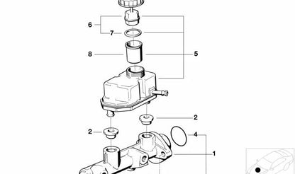 Cilindro Maestro de Freno para BMW E36, E34 (OEM 34311162915). Original BMW