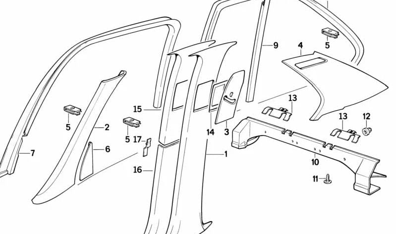 BMW E34, E32, E83 (OEM 51431938230). Original BMW