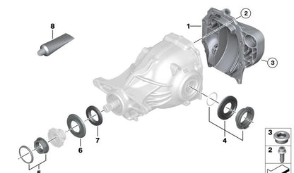 Juego de juntas para diferencial trasero OEM 33108860346 para BMW F20, F21, F22, F23, G42, F30, F31, F34, G20, G21, G28, F32, F33, F36, G22, G23, G26, F07, F10, F11, G30, G31, G60, G61, G68, F06, F12, F13, G32, F01, F02, G11, G12, G70, G16, F25, G01,
