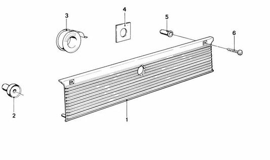 Soporte de goma OEM 51131851078 para BMW E21. Original BMW.