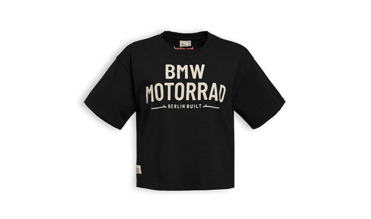 Camiseta negra Berlin Built talla L para BMW Motorrad. OEM 76615B3E380. Original BMW Motorrad.
