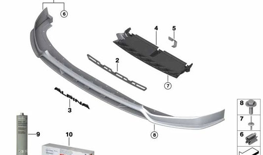 Alpina Emblem OEM 51117997336 para BMW G12. Ideal para renovar o logotipo do seu carro com a peça BMW original.