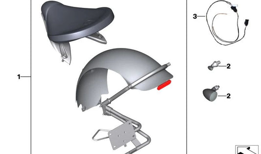 BOBBER BLACK BOBBER DISTRIBUTOR OEM 77535A59EE3 for bmw R18, R18 Classic motorcycles. Original BMW Motorrad.