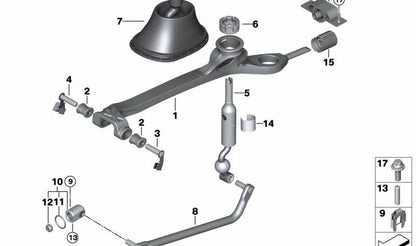 Palanca de cambio para BMW F87, F80, F82, F83 (OEM 25112284598). Original BMW