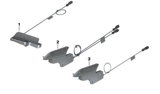 Antena láminas AM/FM OEM 65218406329 para motos BMW R1200RT, R1250RT. Original BMW Motorrad.