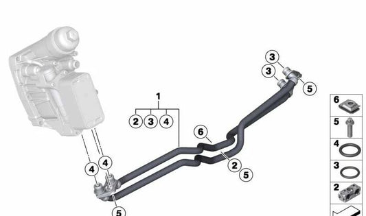 Anillo O OEM 17228511461 para BMW F20, F30, F10, F32, X1 E84, X3 F25, X5 F15, X6 F16… y más. Original BMW.