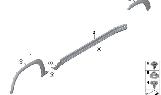 Linkes Vorderrad für BMW XM G09 (OEM 51779450913) auftragen. Original BMW.
