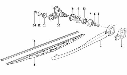 Casquillo de soporte OEM 61628355725 para BMW Serie 5 E34. Pieza original BMW, ideal para reparar la guía del limpia trasero u otras partes móviles. Repuesto genuino para ajuste perfecto.