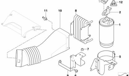 Torxschraube mit Waschmaschine für BMW Serie 1 E81, E82, E87, E88, Serie 3 E46, E90, E91, E92, E93, Serie 5 E39, E60, E61, Serie 7 E38, E65, E66, X1 E84, X3 E83, X5 E53, Z4 E85 (OEM 11617533344). Original BMW