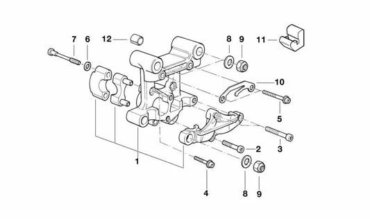 Soporte del árbol de levas derecho OEM 11337690624 para BMW Motorrad R1200S, HP2 Sport. Original BMW Motorrad.