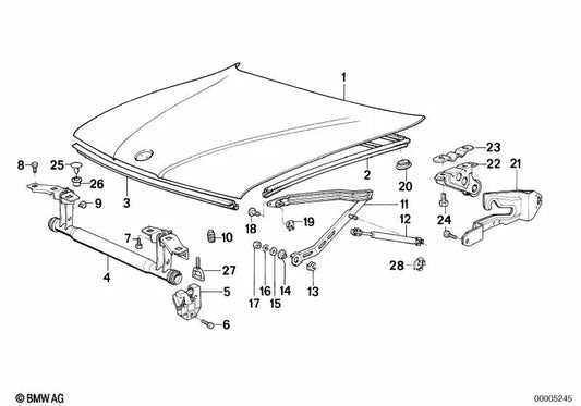 Plug BMW 7 E32 (OEM 51711938315). BMW originale.