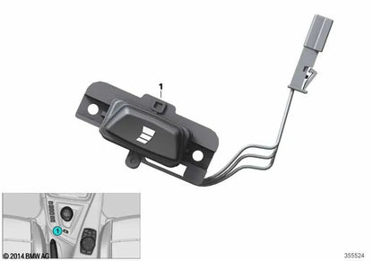 Botón Drivelogic para BMW F80, F82, F83 (OEM 61317850574). Original BMW.