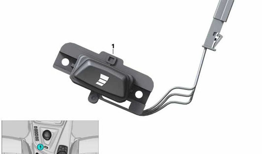 Botón selector Drivelogic OEM 61317850577 para BMW F80, F80N, F82, F82N, F83, F83N. Repuesto original BMW.