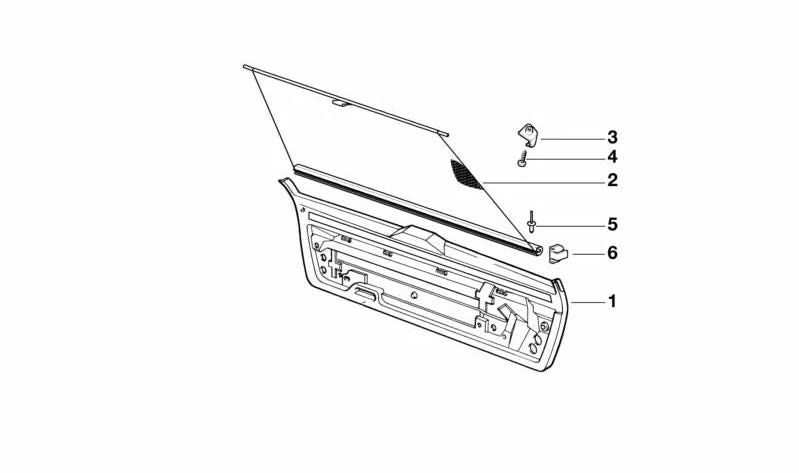 Tapa embellecedora OEM 51161977262 para BMW E36 (316i) y E34. Compatible con versiones manual y automática. Original BMW.