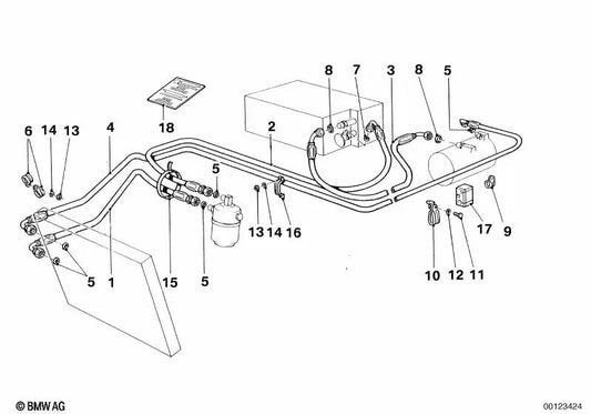 Mark tube per diversi modelli BMW (OEM 64532161222). BMW originale.