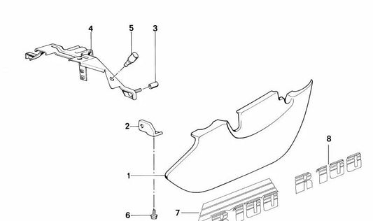 Prise en charge de la batterie OEM 4632307318 pour BMW Motorrad R247 R 100 RS, R 100 RT, R 80, R 80 RT. Compatible avec les modèles fabriqués entre 1984 et 1995. Pièces originales BMW Motorrad.